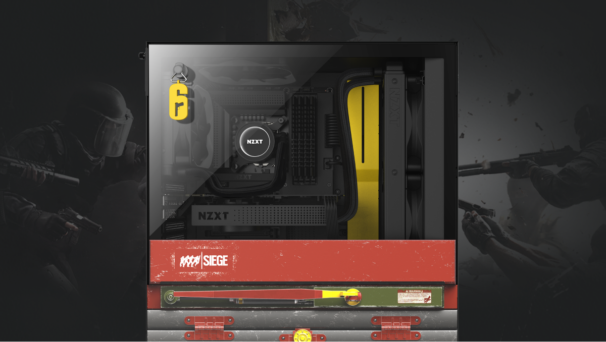 NZXT H510 SIEGE 新品　R6S レインボーシックスシージ　ケース NZXT H510 Siege ATX Mid Tower Case (CA-H510B-R6) - PCPartPicker