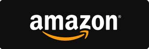 Amazon logo on a black background with the word amazon in white lowercase letters and an orange curved arrow underneath, pointing from the letter a to z.