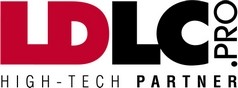 LDLC.PRO logo featuring bold red and black letters, with the words HIGH-TECH PARTNER in smaller text below and PRO written vertically on the right side.