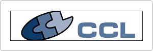 Logo featuring a blue puzzle piece design on the left and the initials CCL in bold blue letters on the right, all inside a rectangular border.