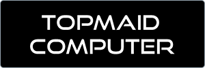 A black rectangle with the words TOPMAID COMPUTER in bold, white, all-caps text centered within it.