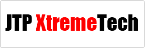 Logo with the text JTP XtremeTech on a white background. JTP and Tech are in bold black letters, while Xtreme is in bold red letters.