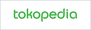The Tokopedia logo in green lowercase letters on a white background with rounded corners.