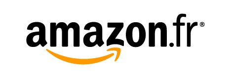 The Amazon.fr logo features the word amazon.fr in black lowercase letters with an orange curved arrow below, resembling a smile, connecting the letters a and z.