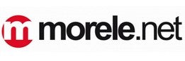 Logo of morele.net, featuring a stylized white lowercase m inside a red circle, followed by the text morele.net in black lowercase letters on a white background.