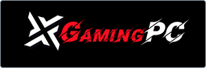 Logo with a stylized white X followed by the words Gaming PC in a red and white font with claw-like slash marks, all on a black background.