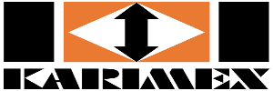 A black bidirectional vertical arrow is shown within a white diamond, surrounded by an orange square border. The arrow points both up and down.
