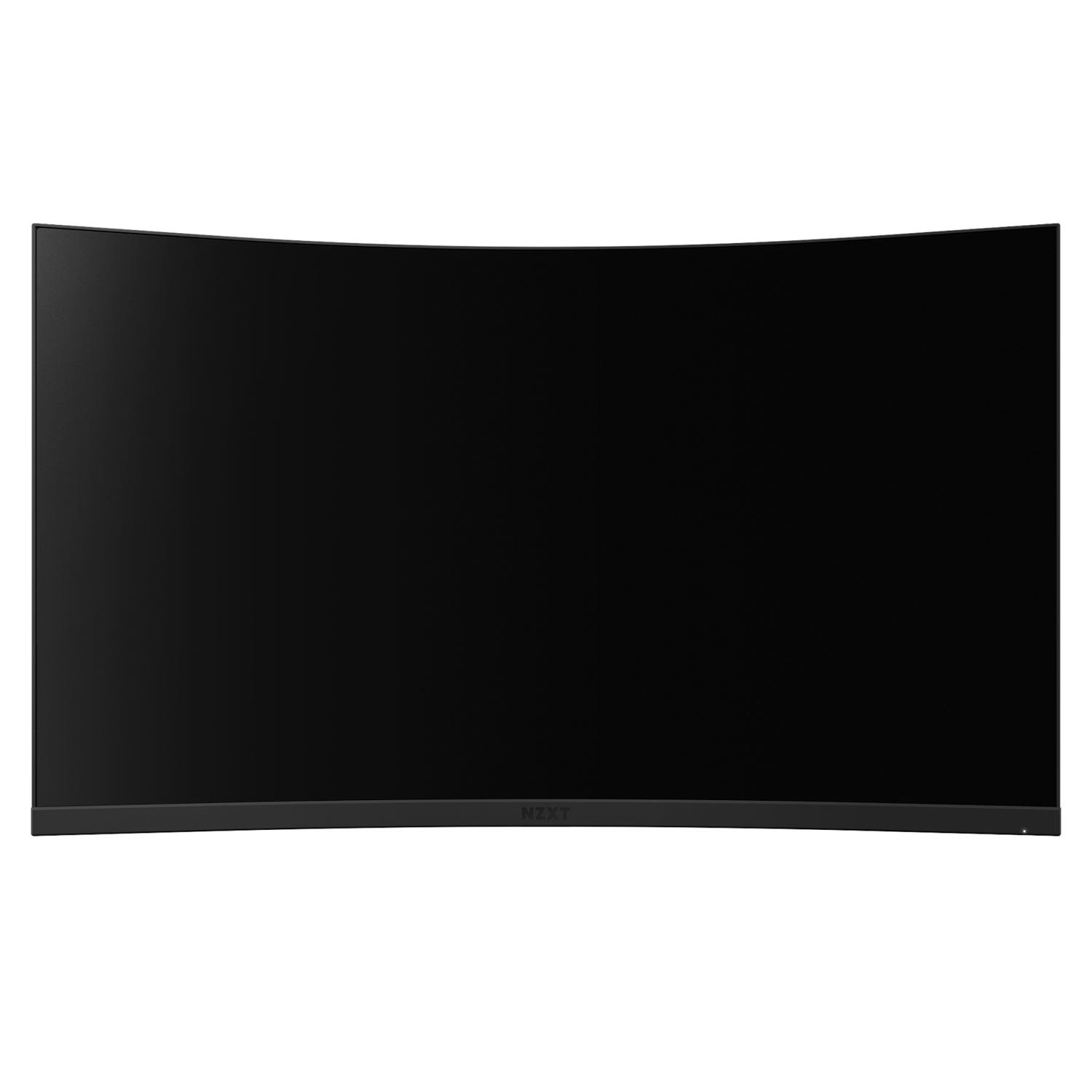 The NZXT Canvas 32Q Curved (Panel Only) is a black, thin-bezel, widescreen computer monitor with QHD resolution, shown against a plain white background.