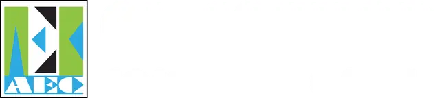 Logo of Al Ershad Computer Group, featuring a green, blue, and white geometric design on the left with the letters “AEC,” and bold white text reading “AL ERSHAD COMPUTER GROUP” on the right.