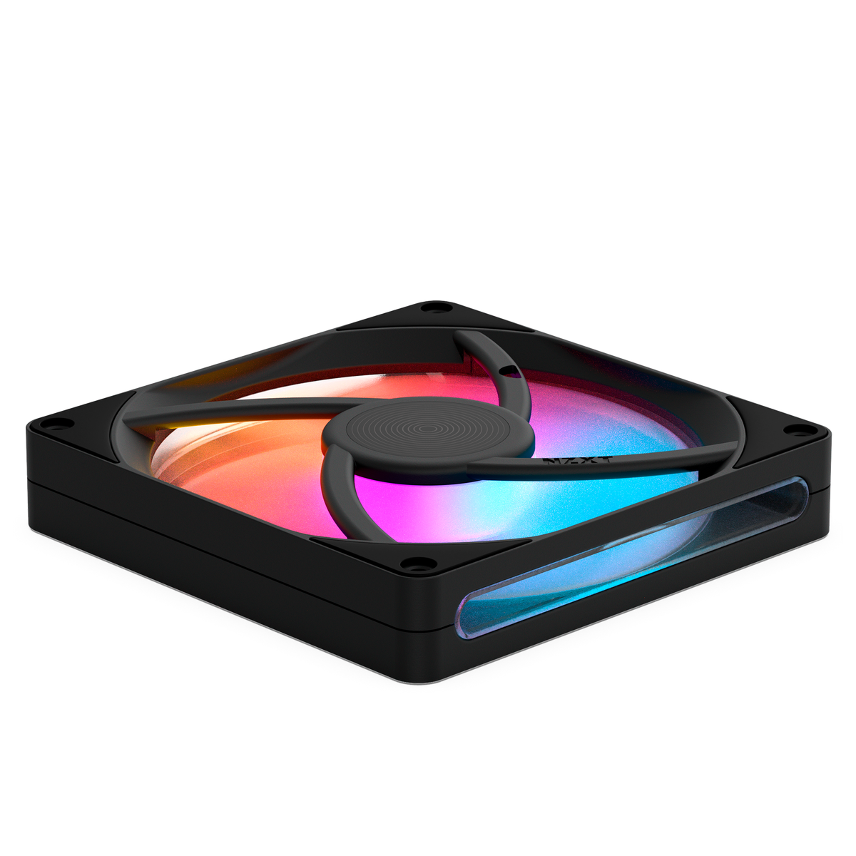 NZXT F140 RGB black, rear view