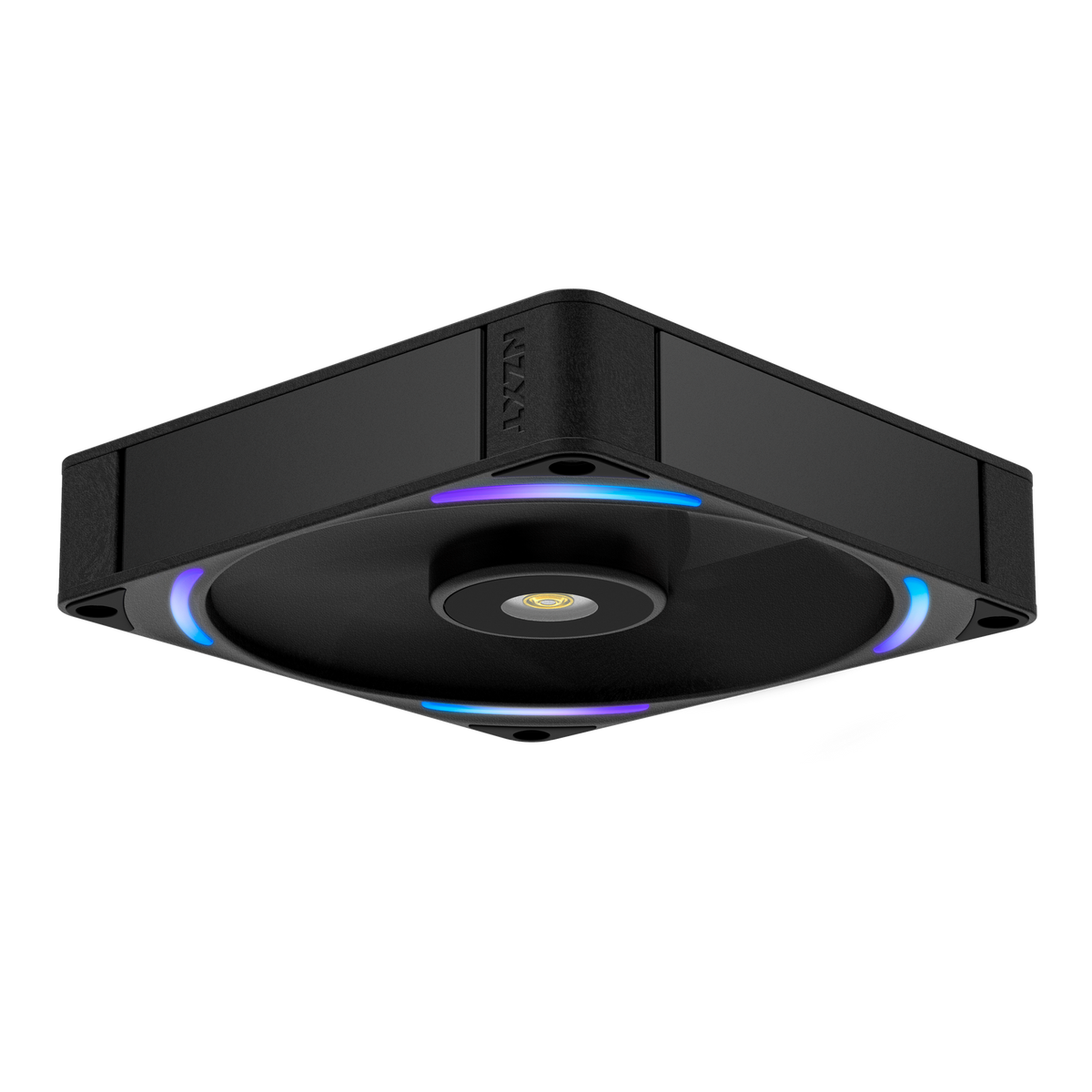 NZXT F140X black, low profile view