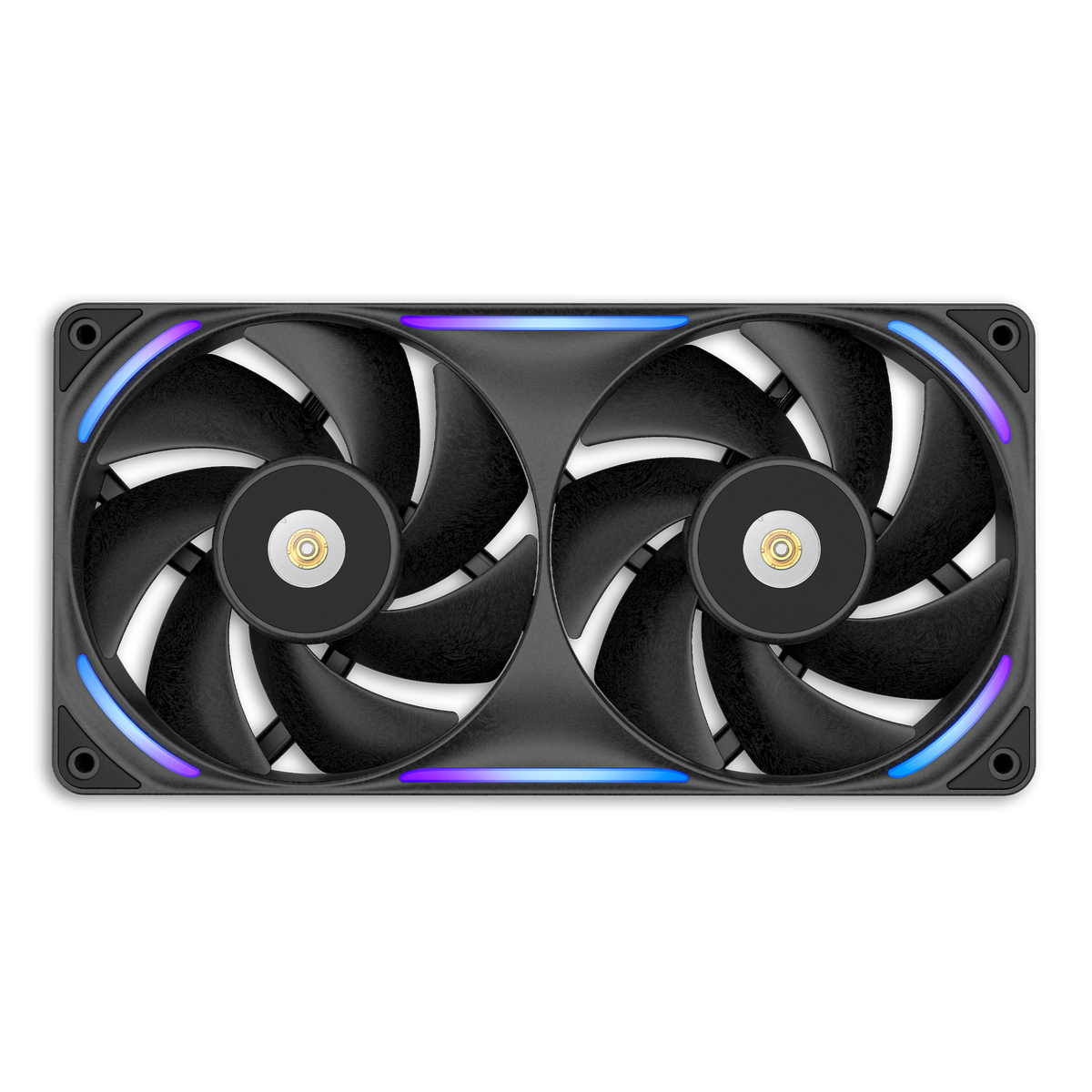 NZXT F240X black two-pack, front view