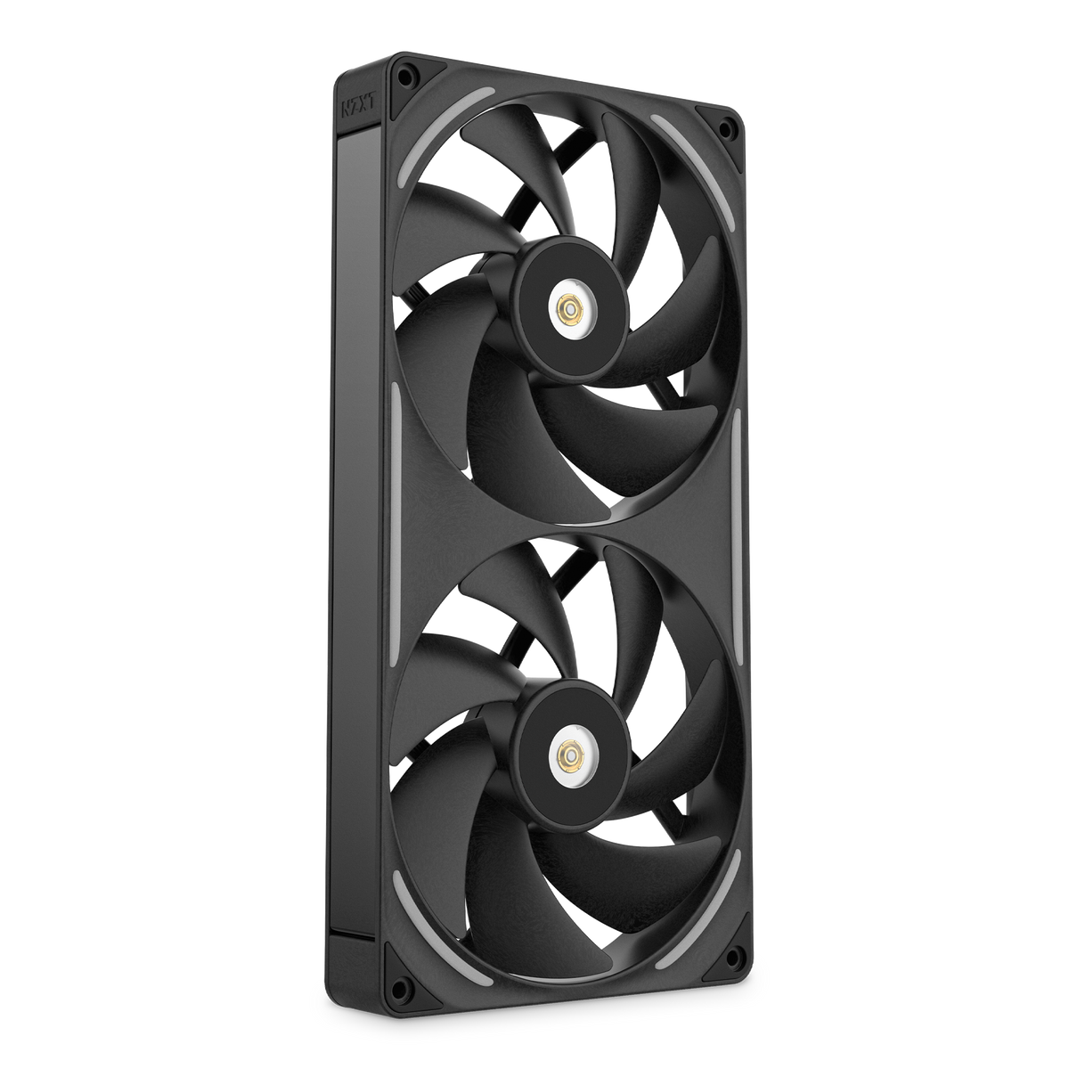 NZXT F280X black two-pack, rear view