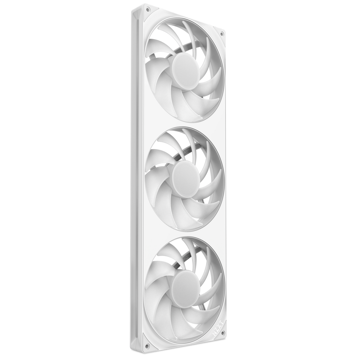NZXT F420 RGB Core fan in white with lighting off