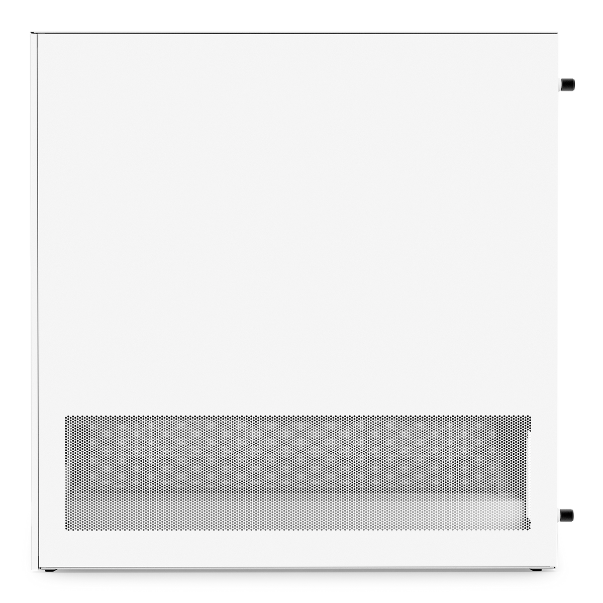 NZXT H3 Flow case in white, right side view