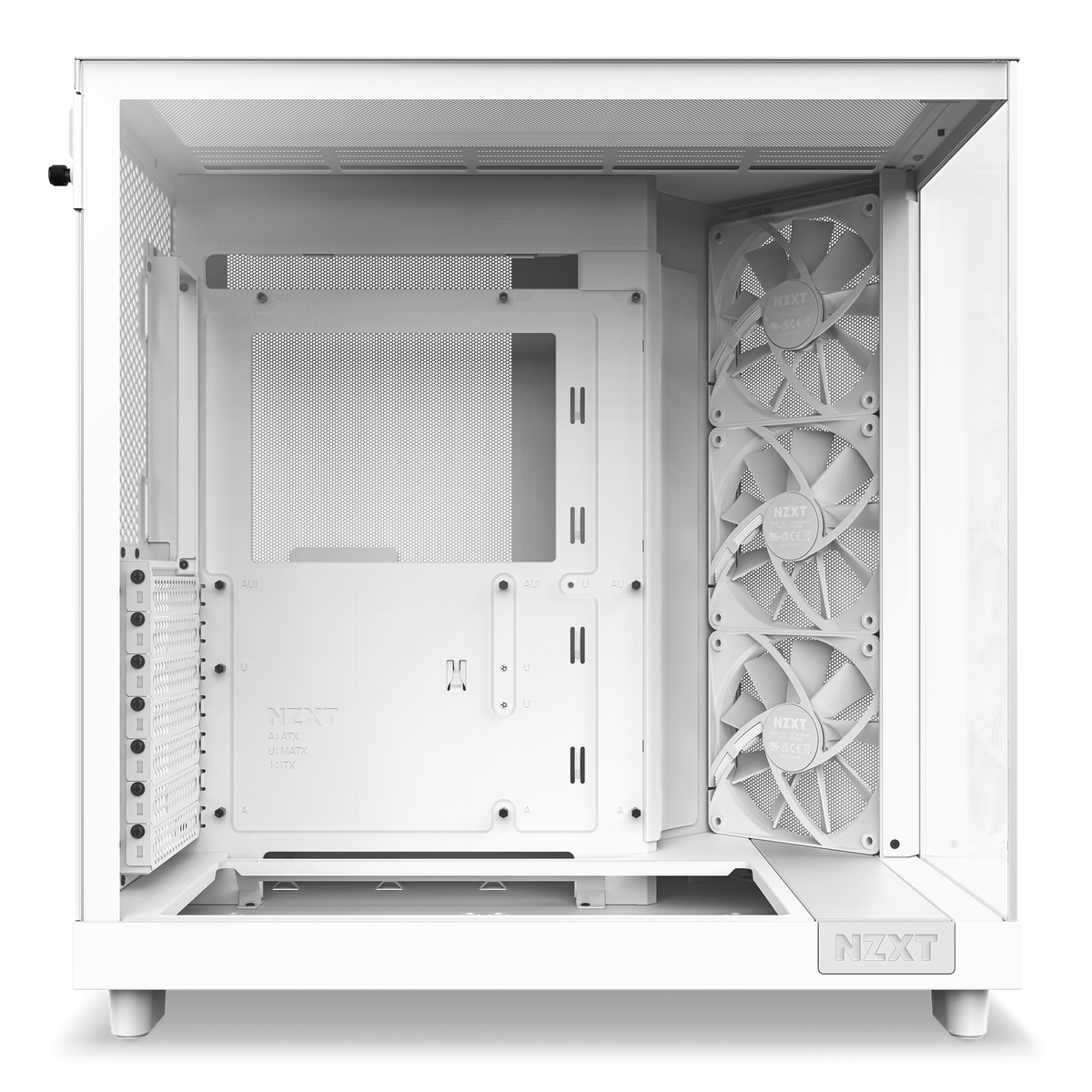 NZXT H6 Flow white, interior layout