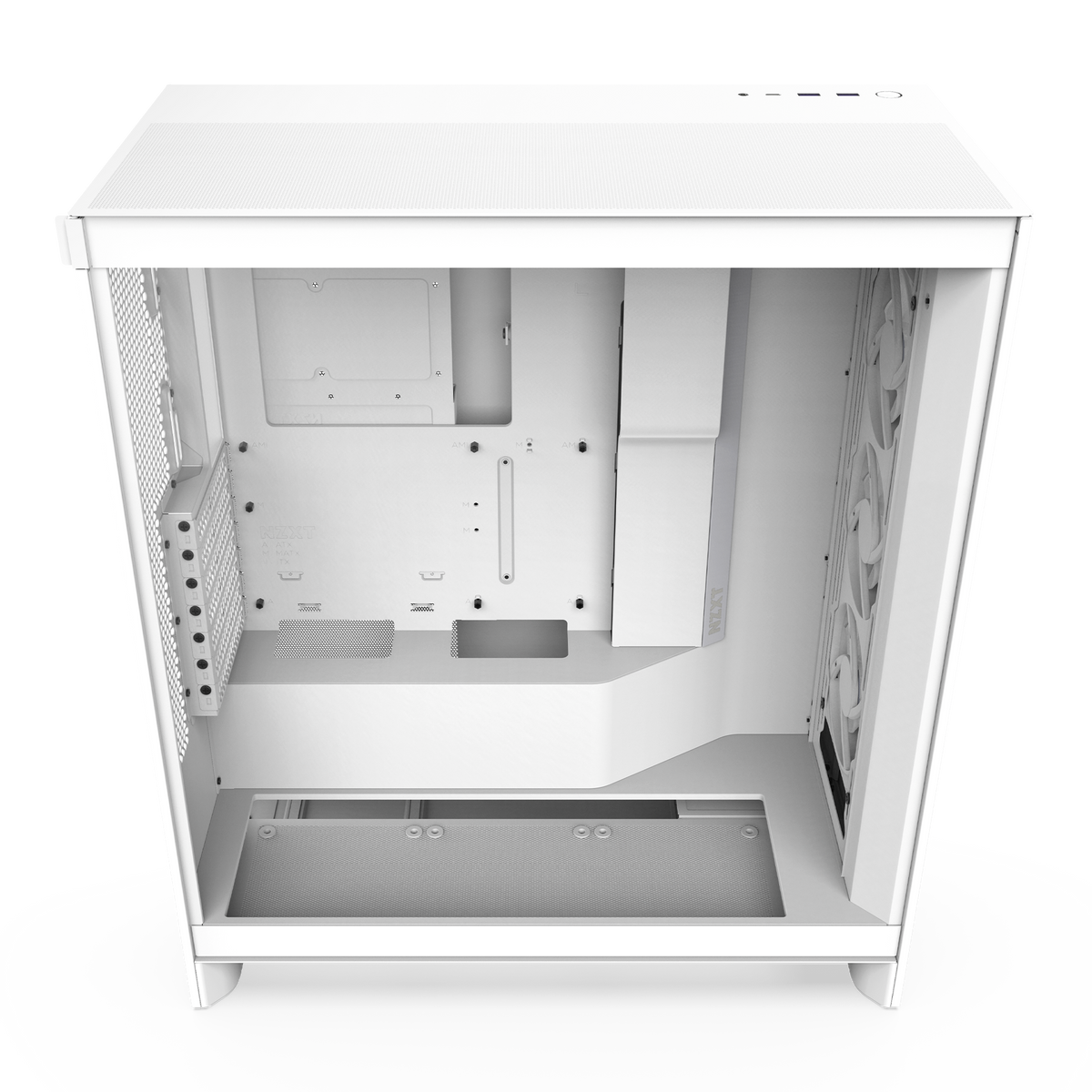 NZXT H7 Flow RGB white, side view