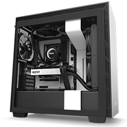 Refurbished Custom Gaming PC -White/Black #2699