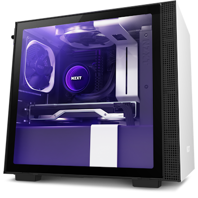 NZXT H1 Version 2 - CS-H11BW-US - Small Form-Factor ITX Case - Dual Chamber  Airflow - Tinted