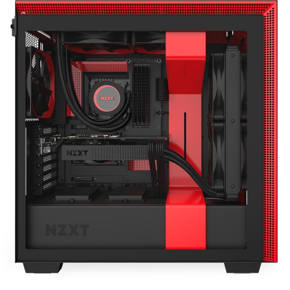 H710 Red - with system, side, straight