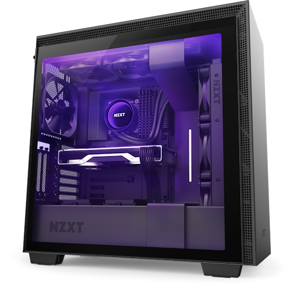H710i Black - with system, angled