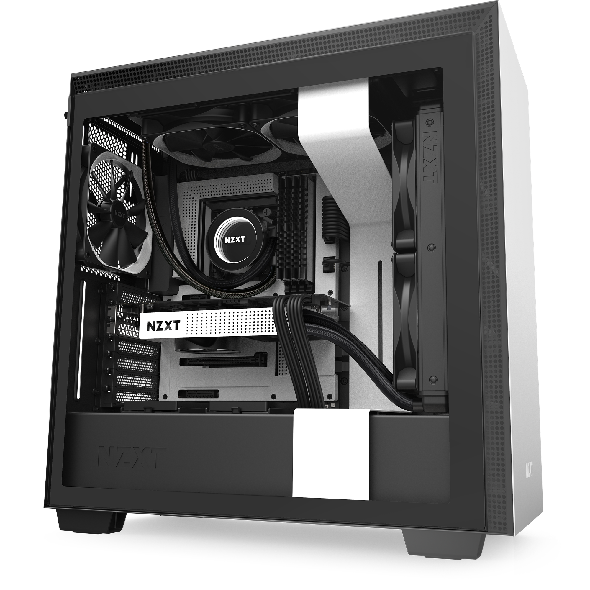 white pc case nzxt