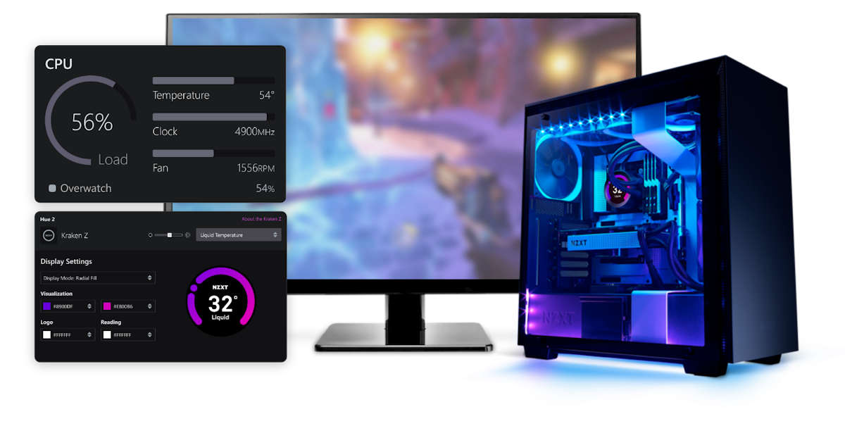 NZXT CAM PC Monitoring Configuration Software