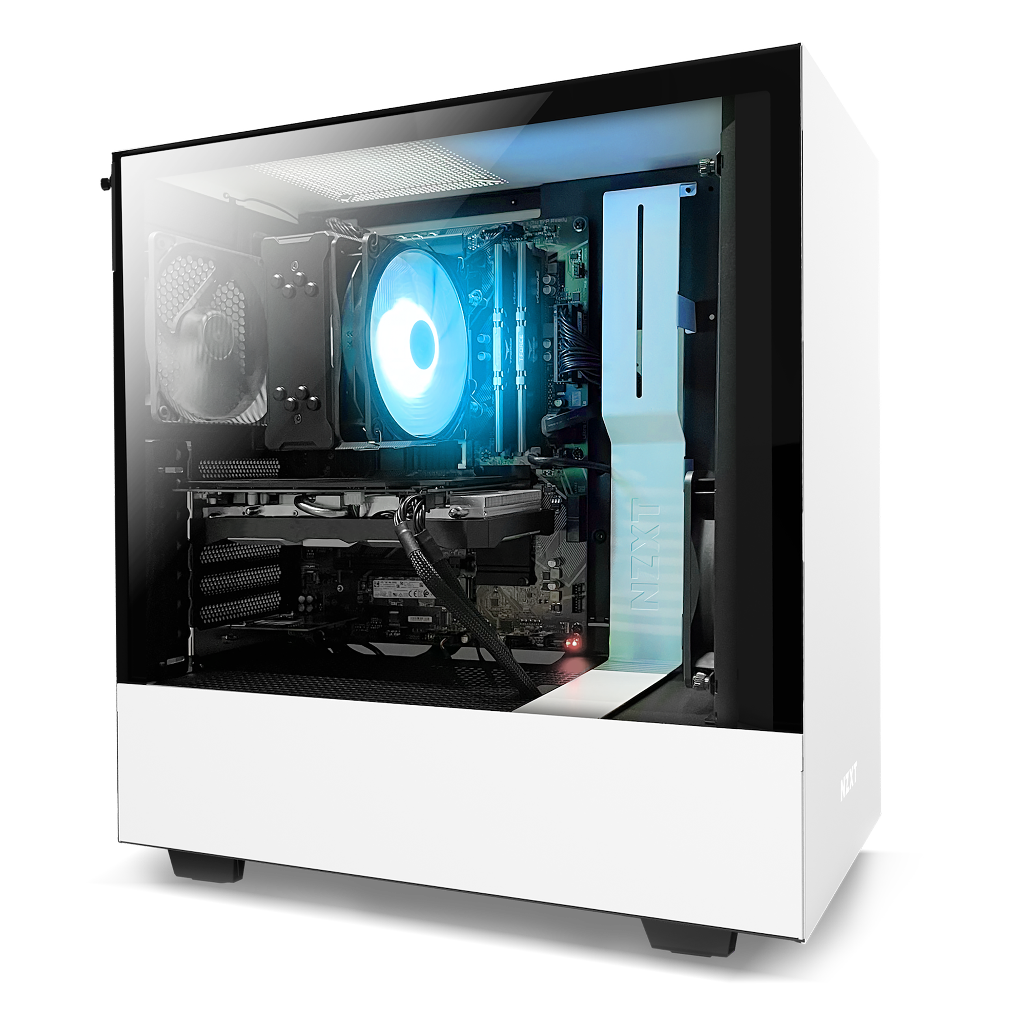 white gaming pc prebuilt