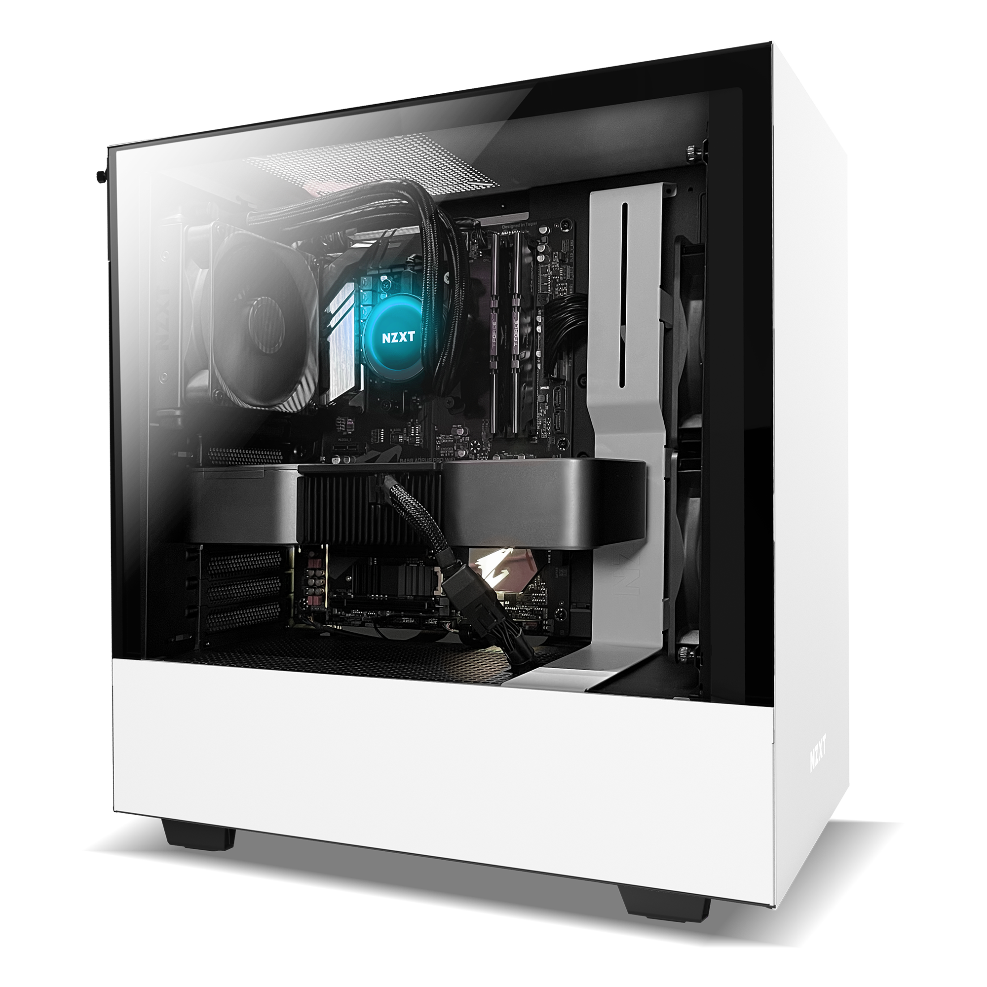 all white pre built pc