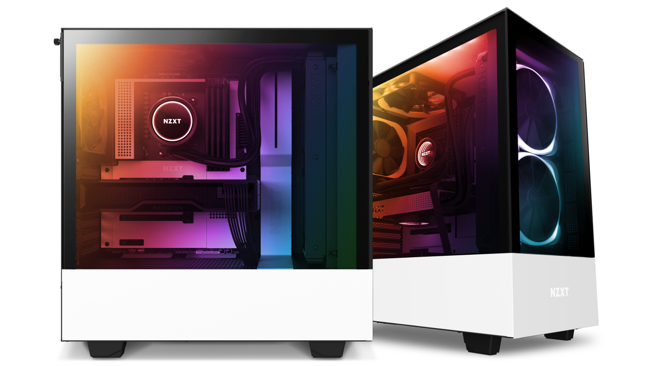 NZXT Mini-ITX PC Gaming Case - RGB Lighting and Fan Control - CAM