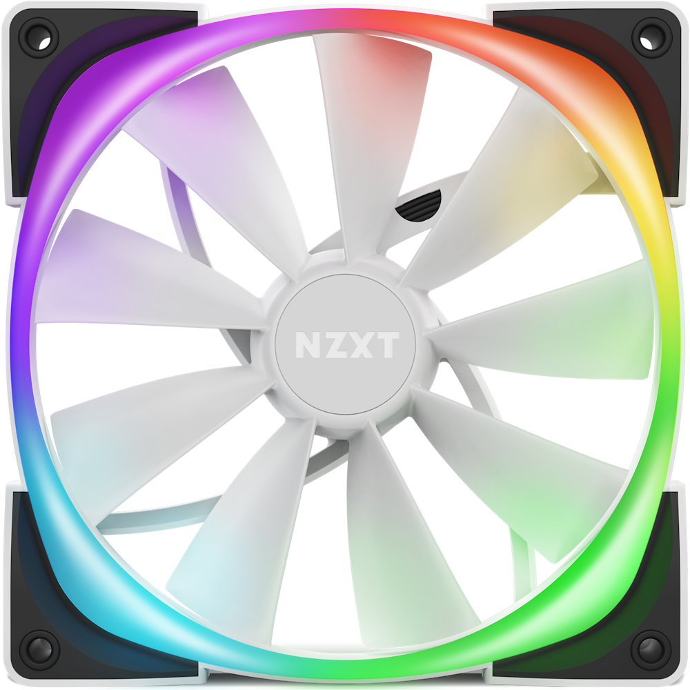 ▷ NZXT Aer RGB 2 Carcasa del ordenador Ventilador 14 cm Blanco 2 pieza(s)