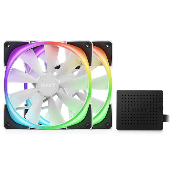 Aer RGB 2 140mm Twin Starter Pack white Front