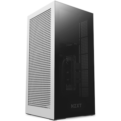 NZXT H7 Flow - CM-H71FG-01 - ATX Mid Tower PC Gaming Case - Front I/O USB  Type-C Port - Quick-Release Tempered Glass Side Panel - White/Black