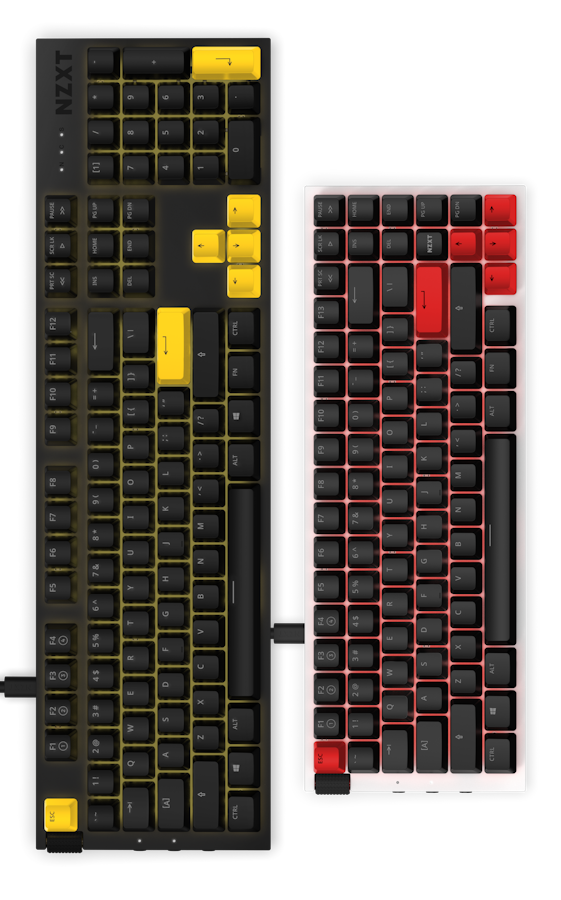 Yellow and Red Function Keyboard