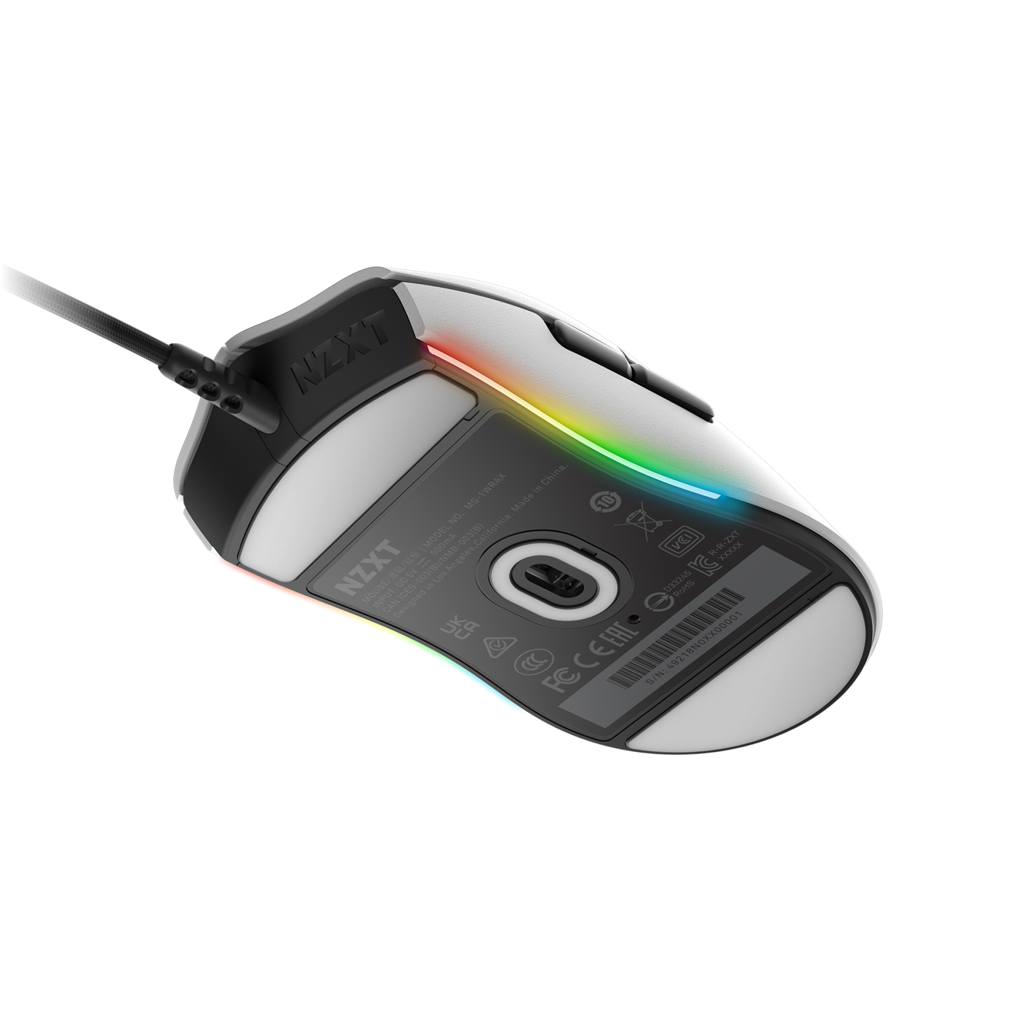 Lift (White) | Wired RGB Gaming Mouse | NZXT