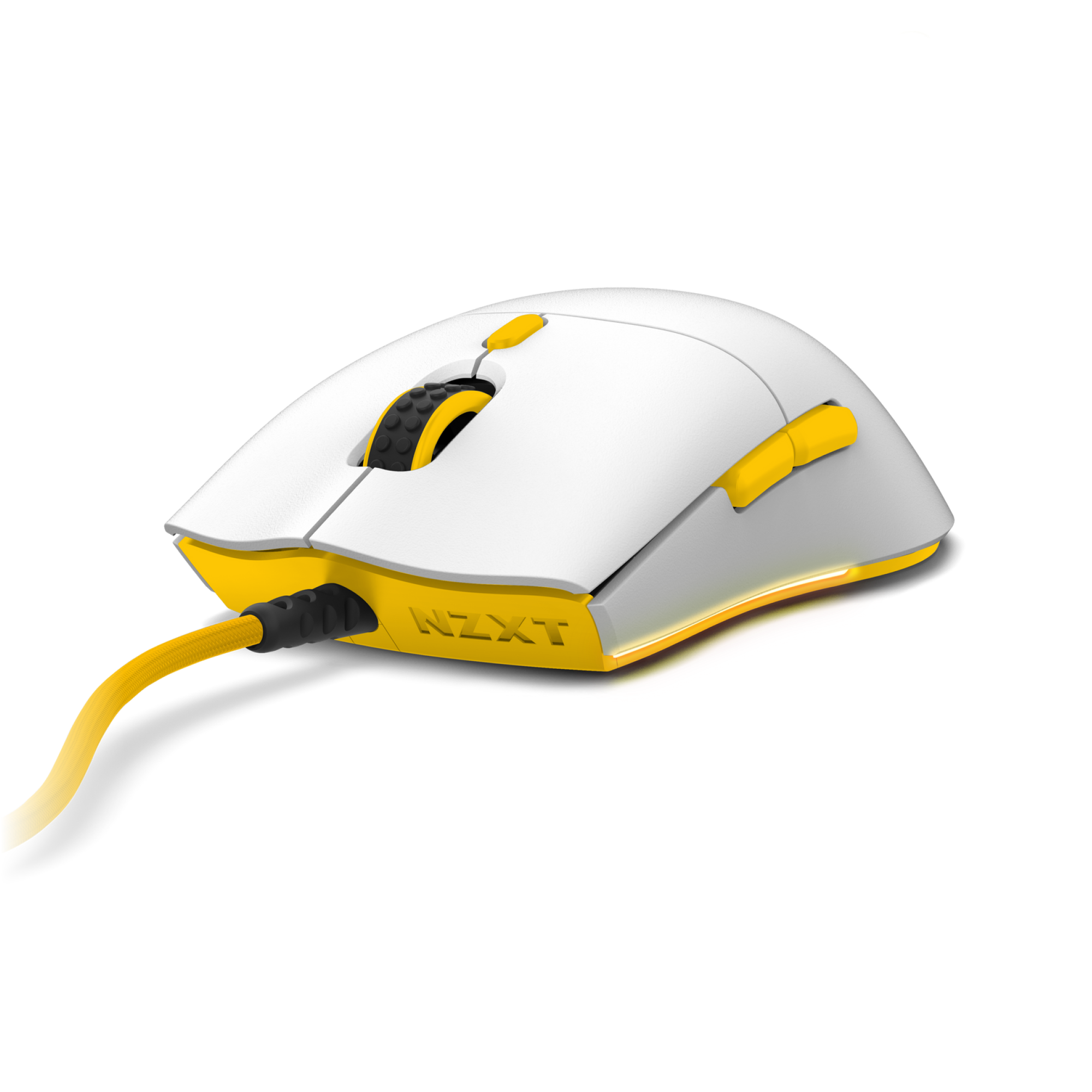 yellow gaming mouse