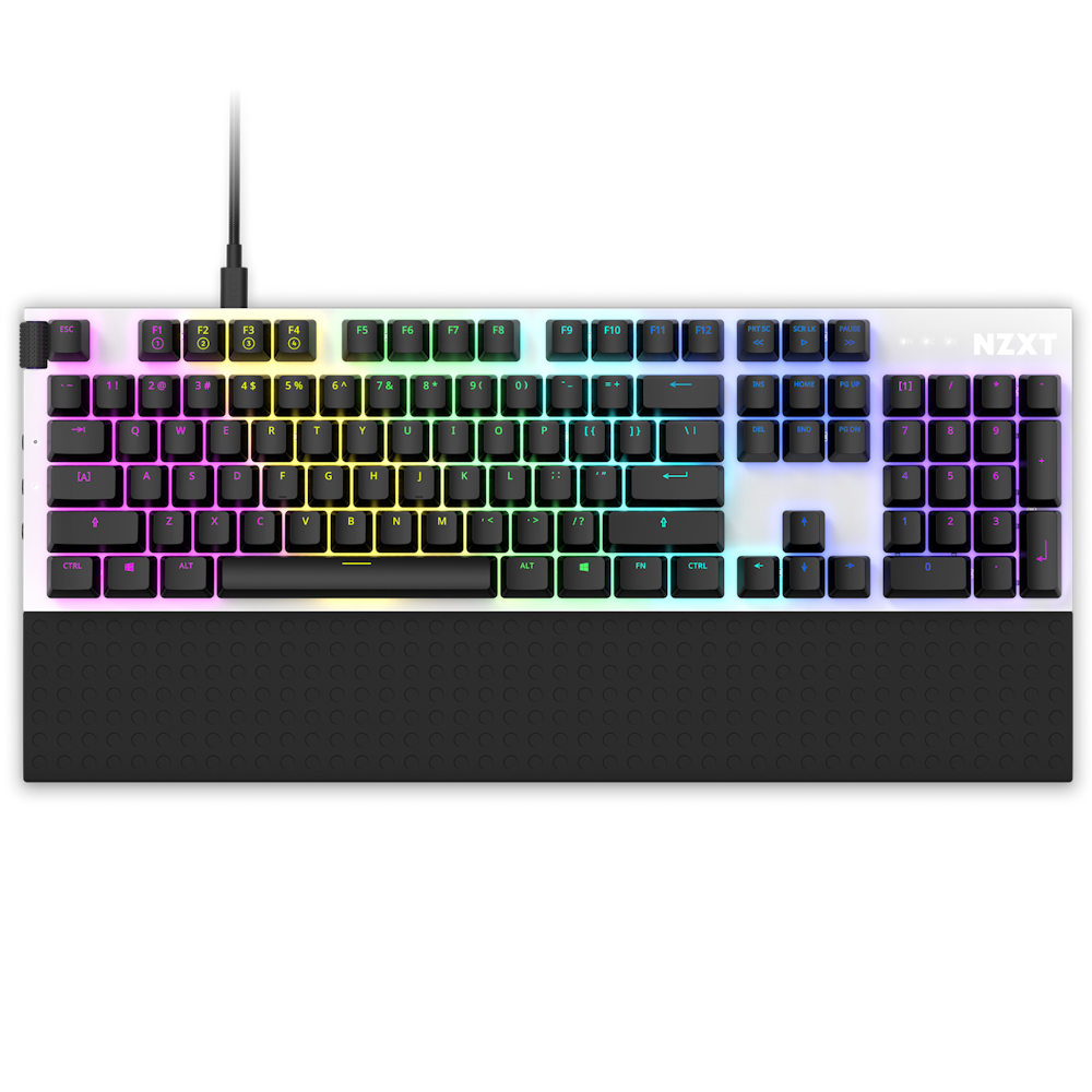 Function Full Size White ANSI Top RGB with Wrist Rest