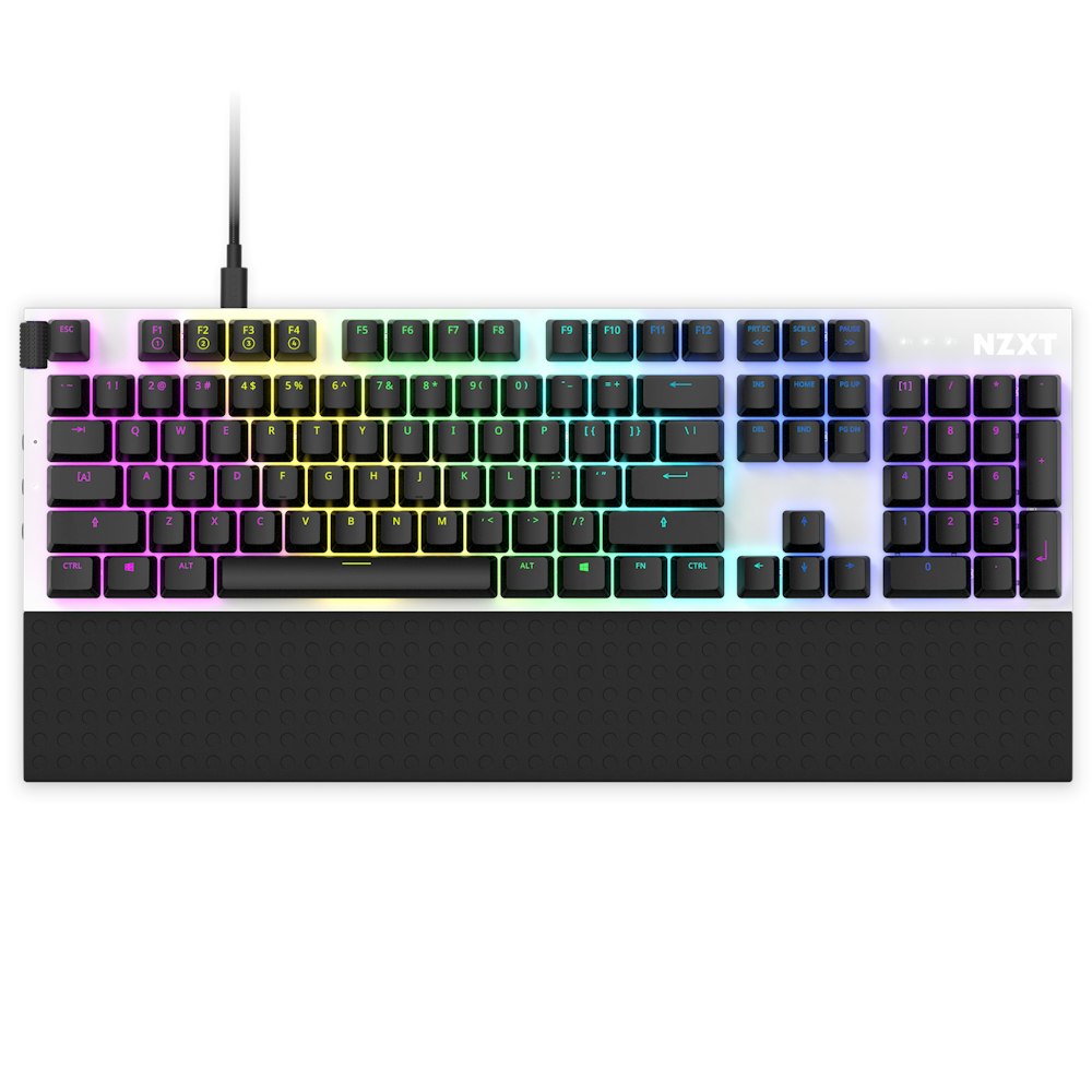 Function Full Size White ANSI Top RGB with Wrist Rest