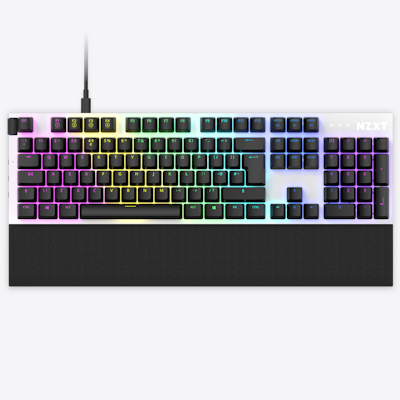 Function Full Size White ISO Top RGB with Wrist Rest