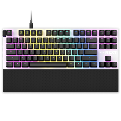 Function TKL White ANSI Top RGB with Wrist Rest