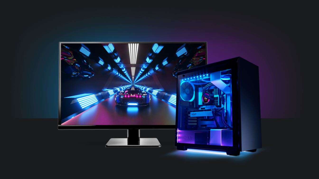 nzxt monitor led