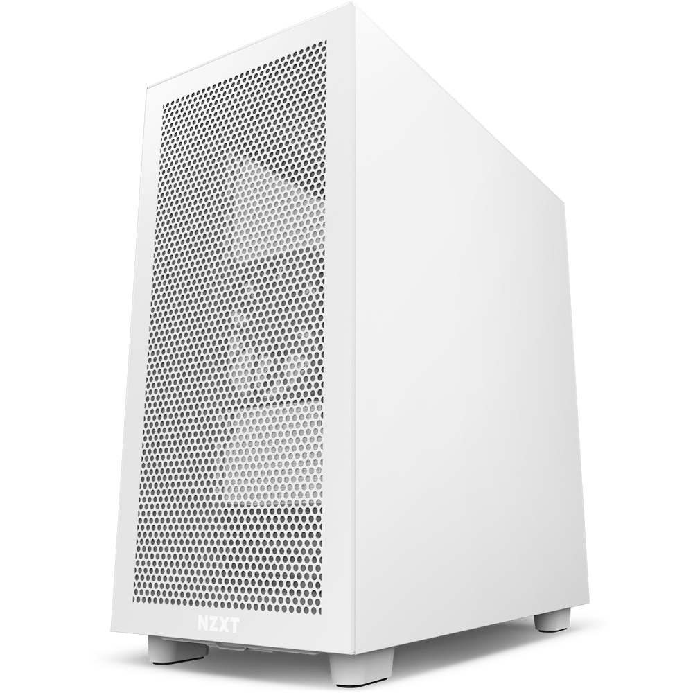 NZXT H7 Flow - CM-H71FW-01 - ATX Mid Tower PC Gaming Case - Front I/O USB  Type-C Port - Quick-Release Tempered Glass Side Panel - White