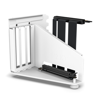 Vertical GPU Mounting Kit White Front Angled
