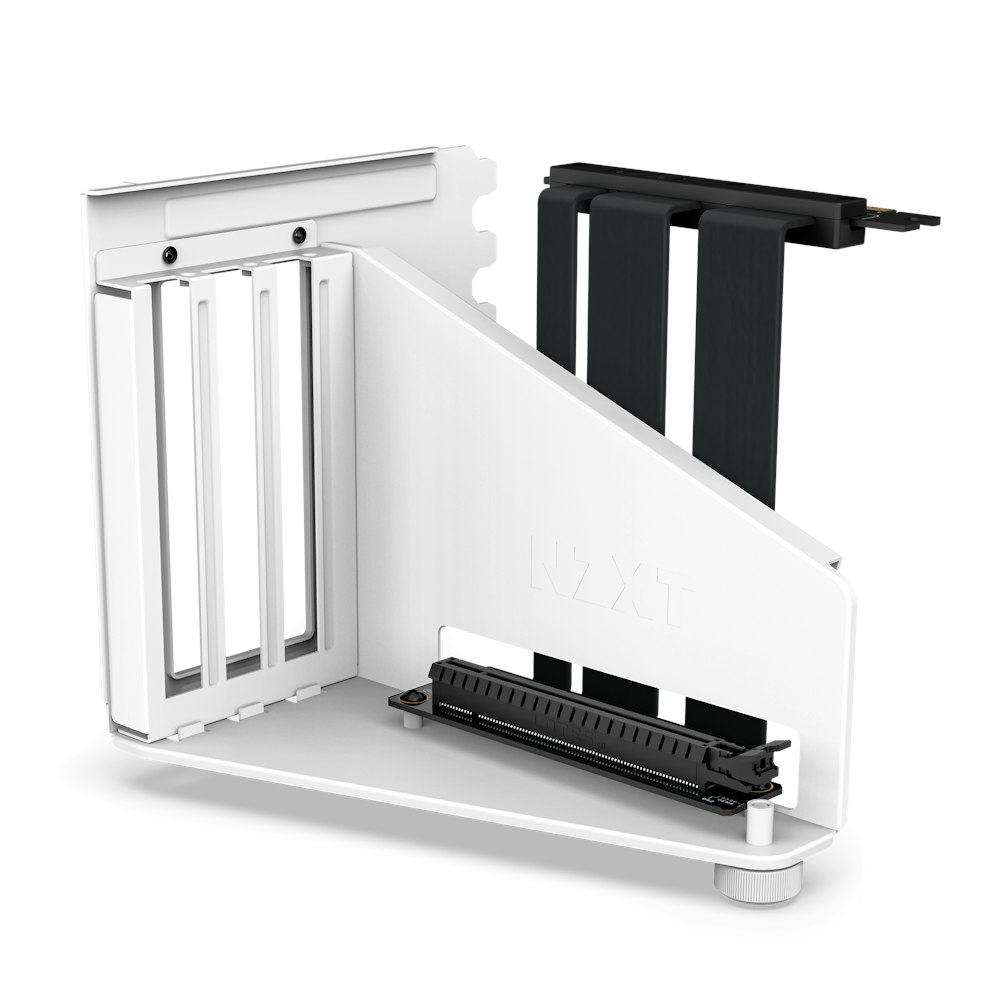 Vertical GPU Mounting Kit White Front Angled