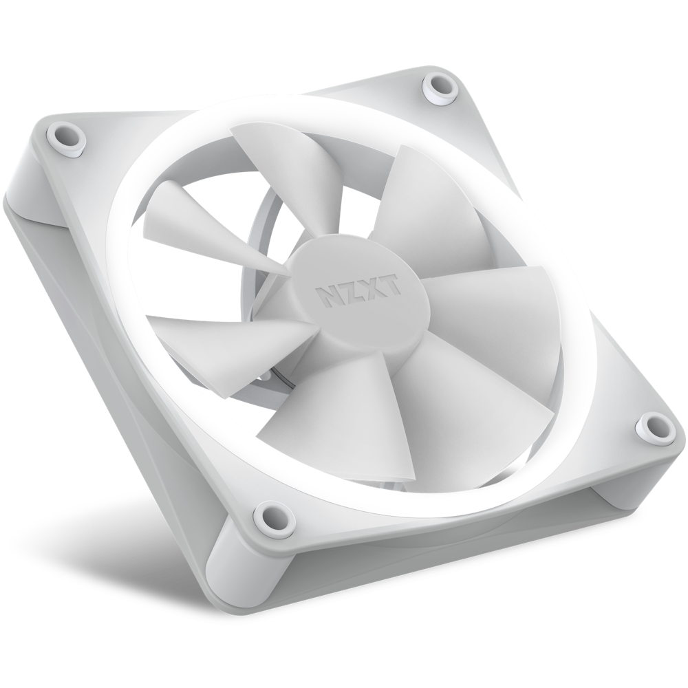 RF-C12TF-W1 | Nzxt® Nzxt F120 Rgb Core Rf-c12tf-w1 Cooling Fan - 3 Pack -  4.72 Maximum Fan Diameter - 589.9 Gal/min Max Rfc12tfw1