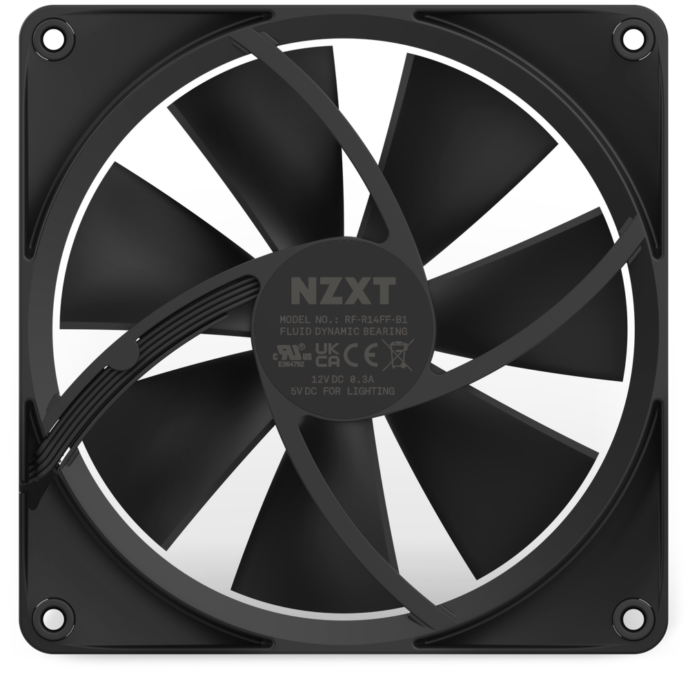 Sotel  NZXT F140 RGB Core Boitier PC Ventilateur 14 cm Blanc 1 pièce(s)