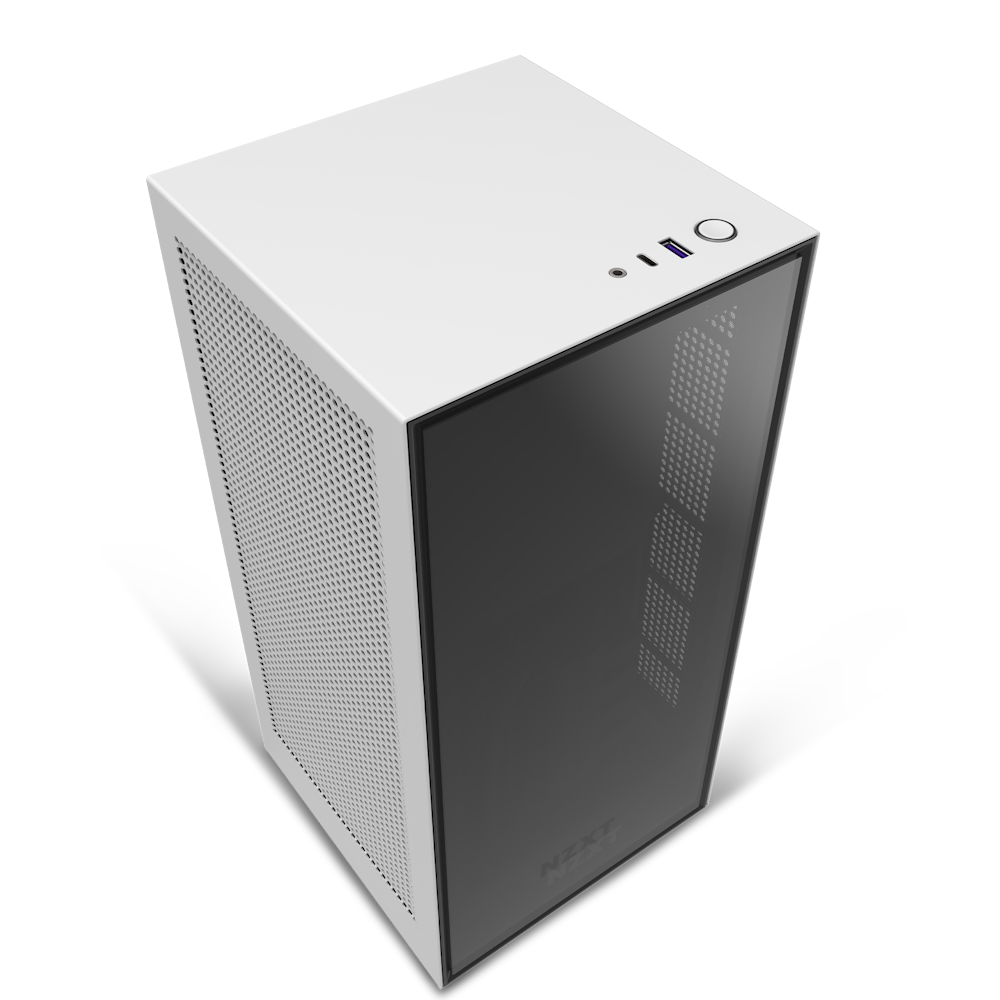 NZXT White H1 V1 Mini-ITX Gaming Case w/650W PSU & AIO - www.lagoagrio ...