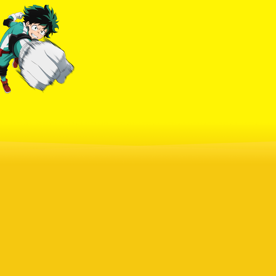Yellow Gradient Background with Midoriya