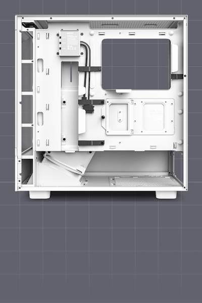 NZXT H5 Elite Blanc - CC-H51EW-01 - Boîtier PC Gaming Moyen-Tour ATX  Compact – Ventilateur RGB intégré - Panneaux Avant et latéral en Verre  trempé : : Informatique