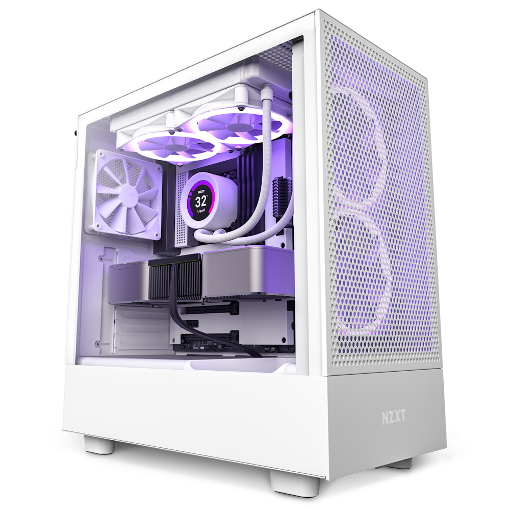 NZXT H5 Flow White Compact Mid-tower Airflow Case